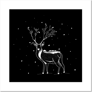 Christmas Reindeer Posters and Art